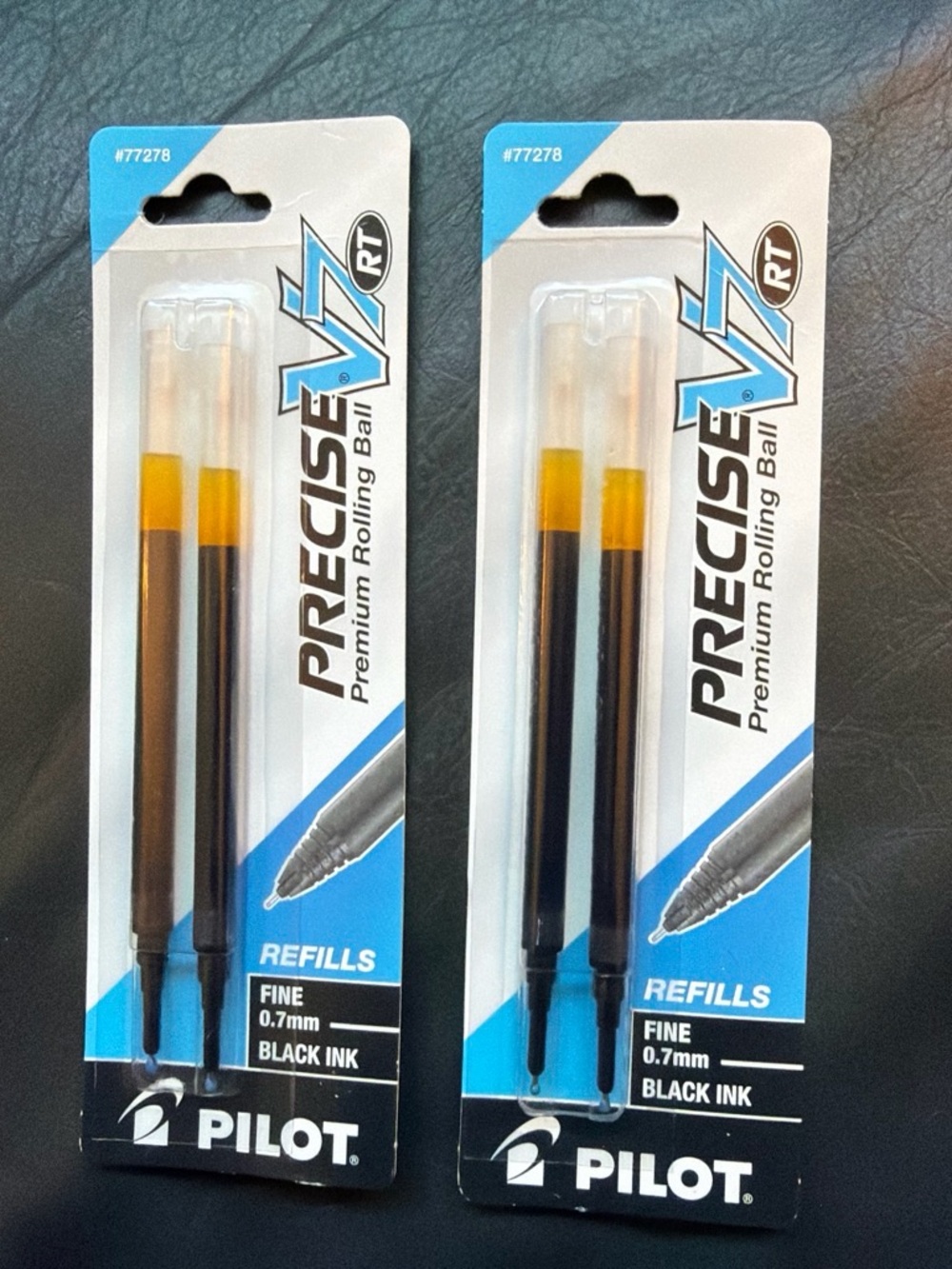 Pilot Precise V7 RT Black Ink Refills - Pack of 2